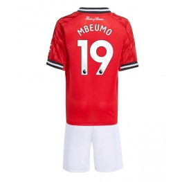 Manchester United Bryan Mbeumo #19 Thuis tenue Kids 2025-26 Korte Mouw (+ Korte broeken)